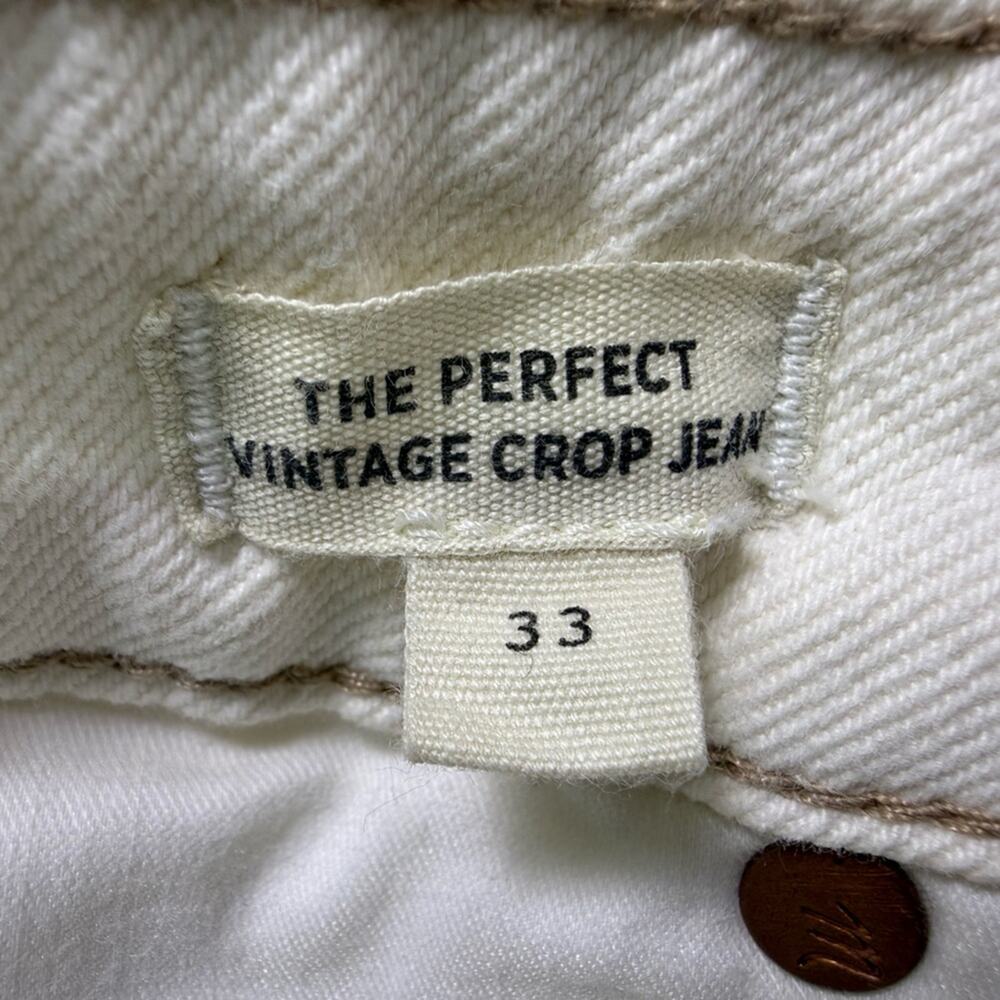 Madewell The Perfect Vintage Crop Jean in Cloud Lining Size 33 - Picture 8 of 12